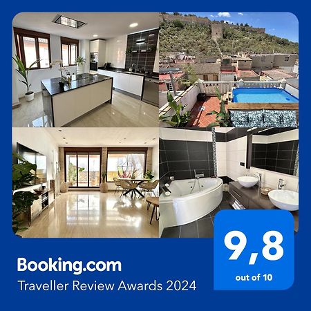 Casa Con Jacuzzi Y Piscina Con Vistas Al Castillo 科尔韦拉德拉里韦拉 外观 照片