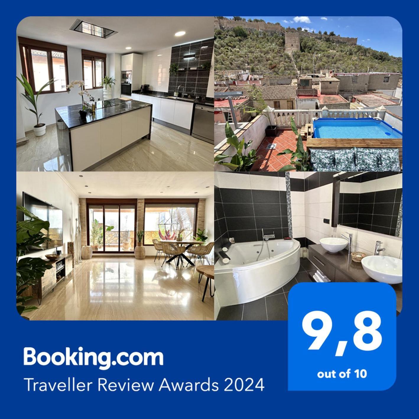 Casa Con Jacuzzi Y Piscina Con Vistas Al Castillo 科尔韦拉德拉里韦拉 外观 照片